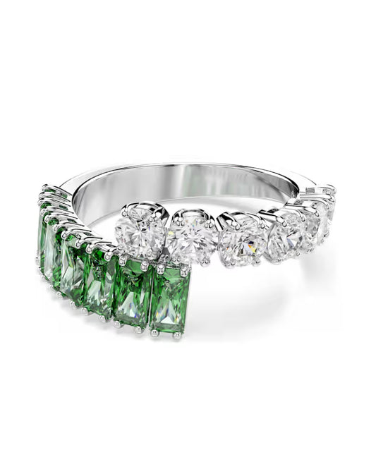 5722456  Matrix Ring SWAROVSKI White Rhodium Plated Ring Size 58