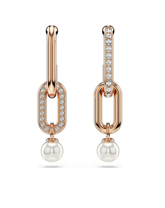 5728585 Swarovski CONSTELLA Drop Earrings, Rose Gold Tone