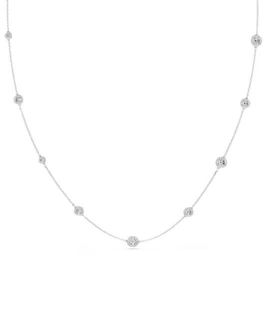 5733197 Swarovski White Tone Angelic Necklace