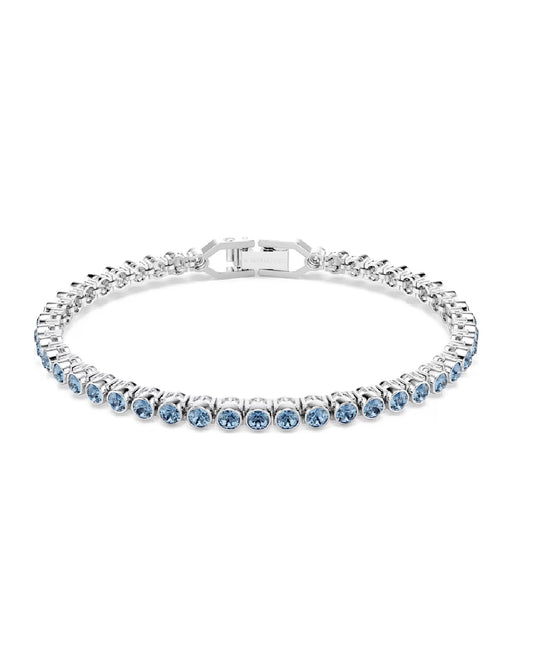 5734239 Swarovski Imber, Blue Bracelet Silver Tone Plated Size M