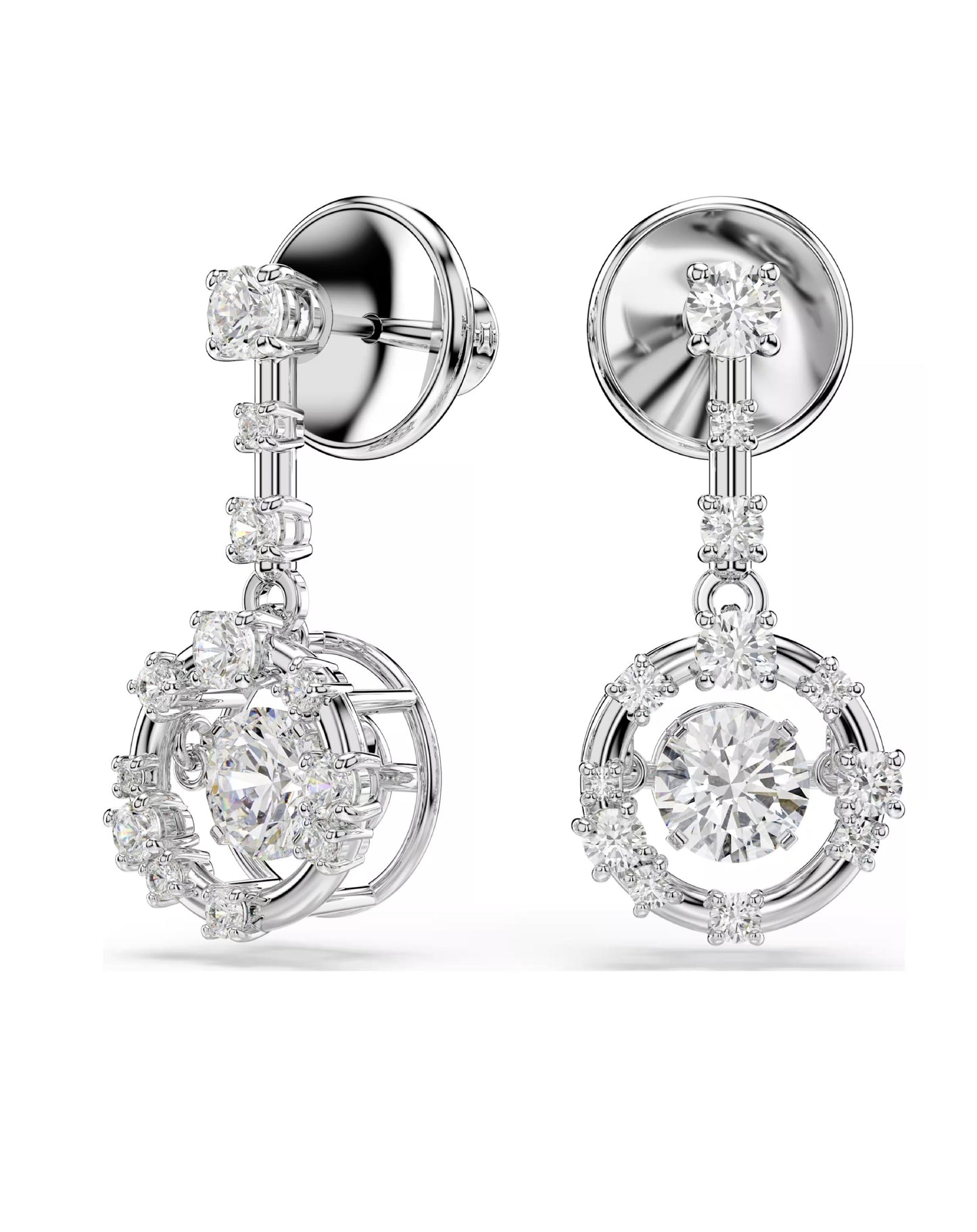 5738194 Constella Drop Earrings, White Tone