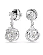 5738194 Constella Drop Earrings, White Tone