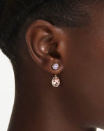 5738478 Swarovski Chroma Drop Earrings, Gold Tone