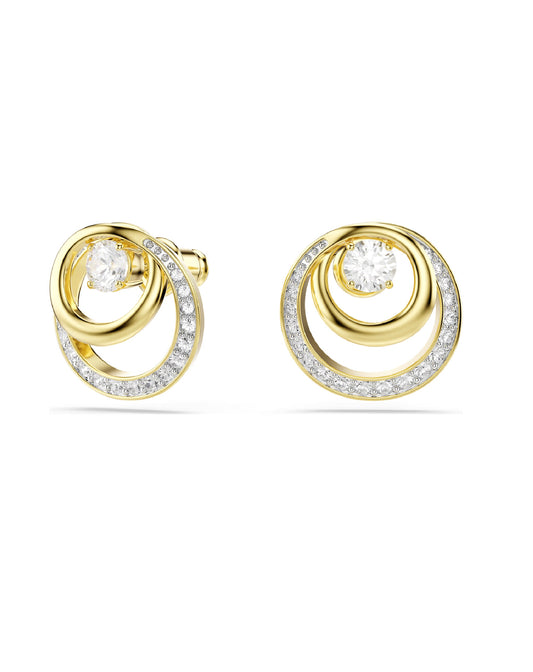 5740407 Hyperbola Stud Earrings Yellow Tone