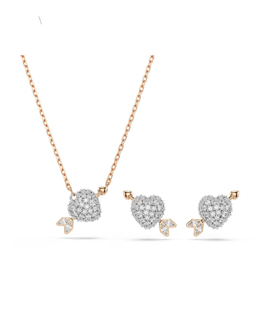 5745580  Swarovski Snow Flakes Idyllia Set, Rose gold Tone