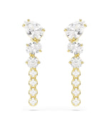 5747936 Swarovski Mesmera Drop Gold Tone Earring