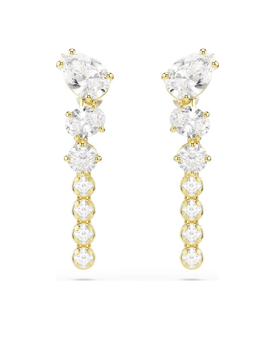 5747936 Swarovski Mesmera Drop Gold Tone Earring