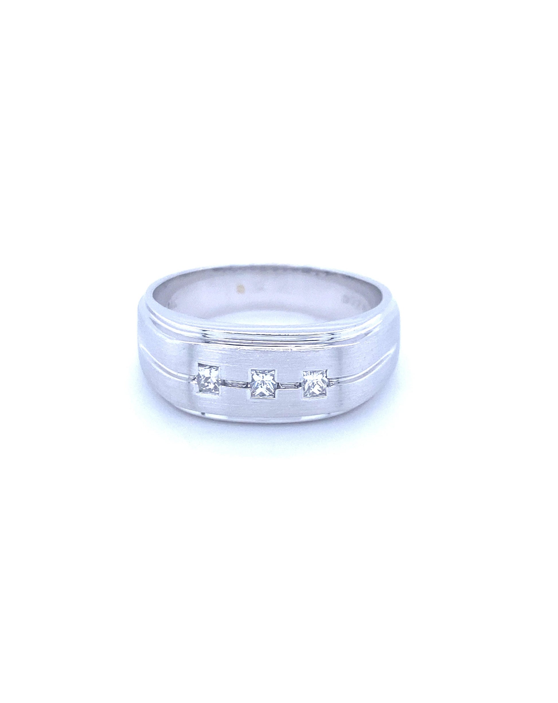 Diamonds Men's 3 Diamond Ring, 0.24CT Rings