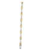 14 Kt Two Tone Gold Diamond Bracelet