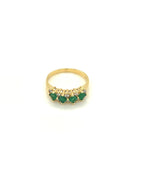 Diamonds Princess Cut Emerald Diamond Ring, 0.60 CT E+ 0.36 CT Rings