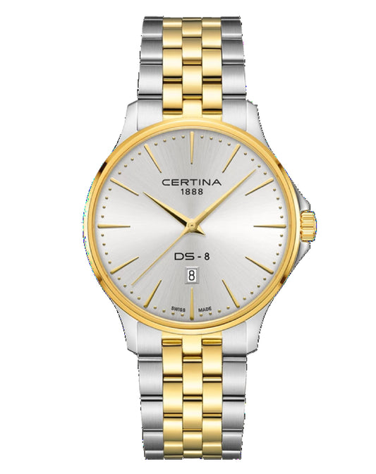 Certina DS-8 Gent Silver Dial 2 Tone 40.00MM