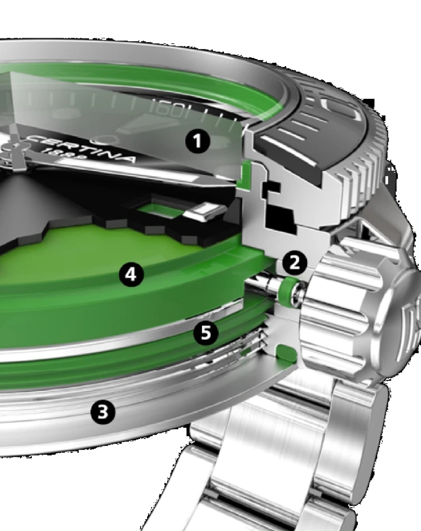 C048.407.11.051.01 Certina DS Action DIVER BLACK DIAL