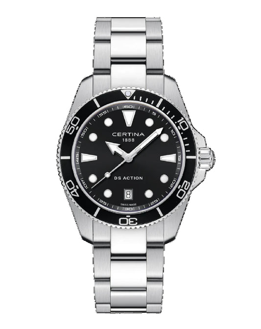 C048.410.11.051.00 Certina DS Action DIVER BLACK DIAL 40 MM