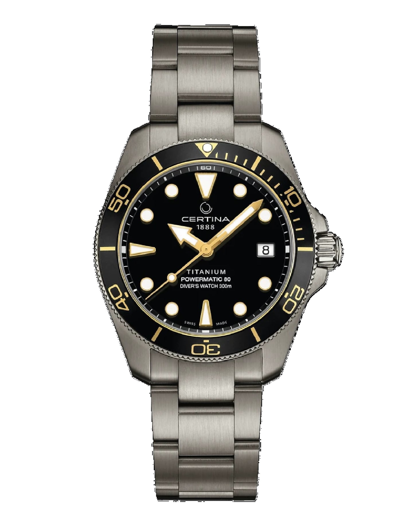 C048.807.44.051.00 DS Action Diver 38mm Powermatic 80 | Titanium |