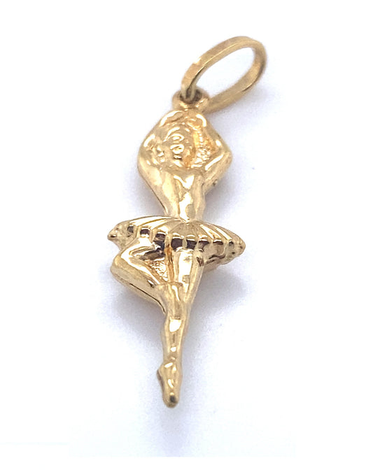 GOLD Angel Dancer Pendant 18 KT Gold Pendants