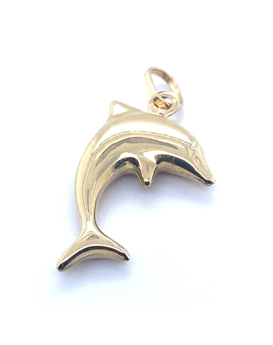 Gold Dolphin Pendant 18 Kt Gold Pendants