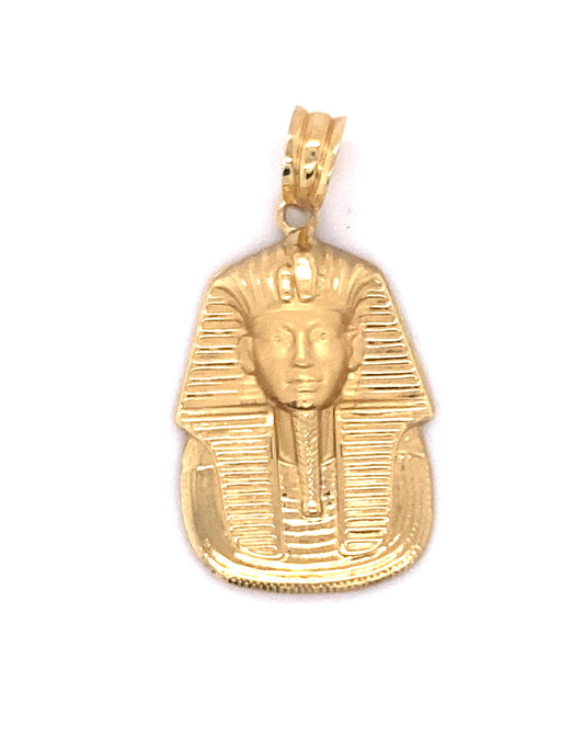 Gold Faraon EGYPTIAN Face Pendant 18 Kt Gold Pendants