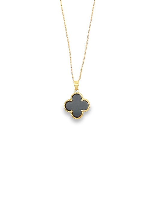 CLOVER NECKLACE 14 KT GOLD