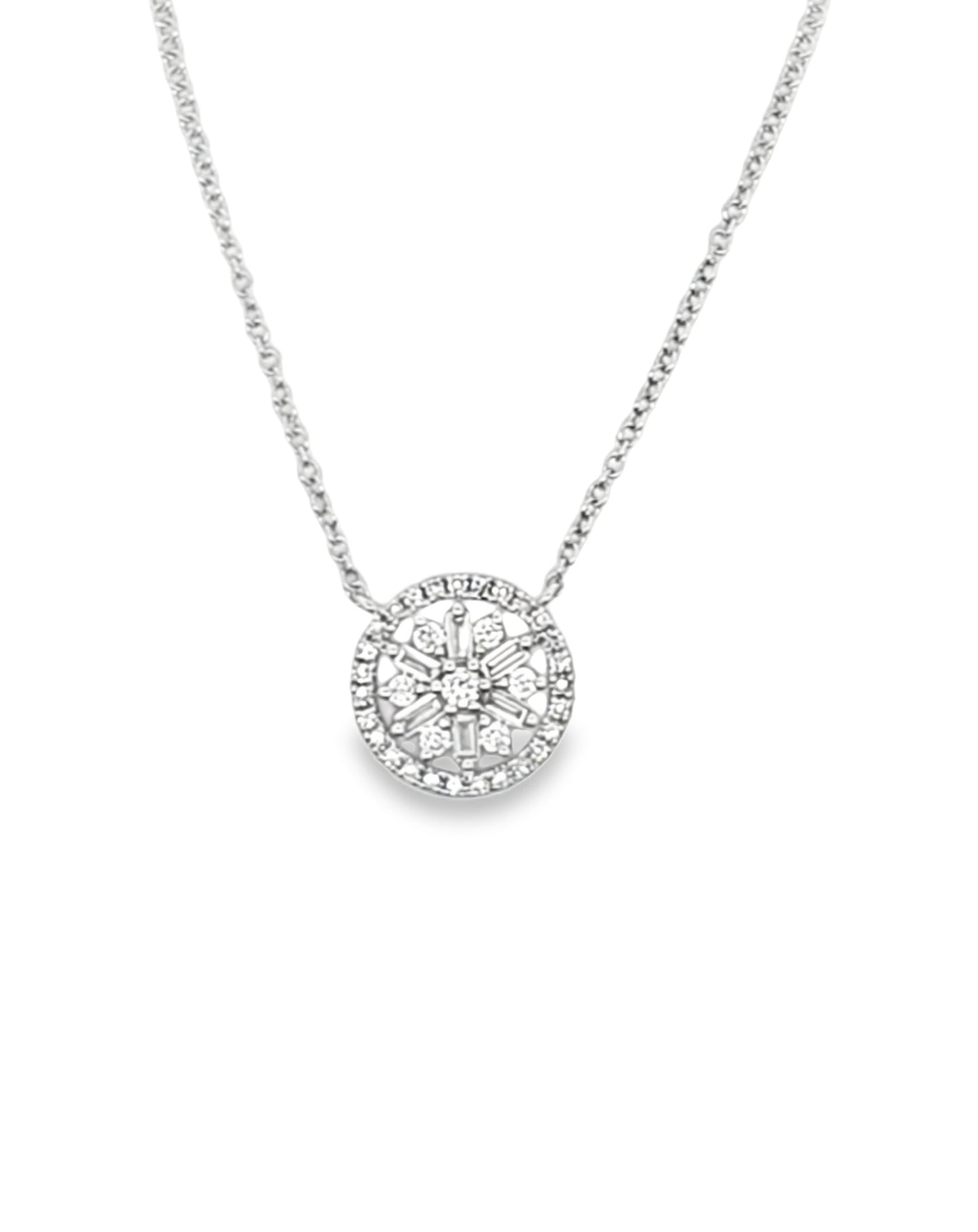 Circle Diamond Pendant, 0.26 ct