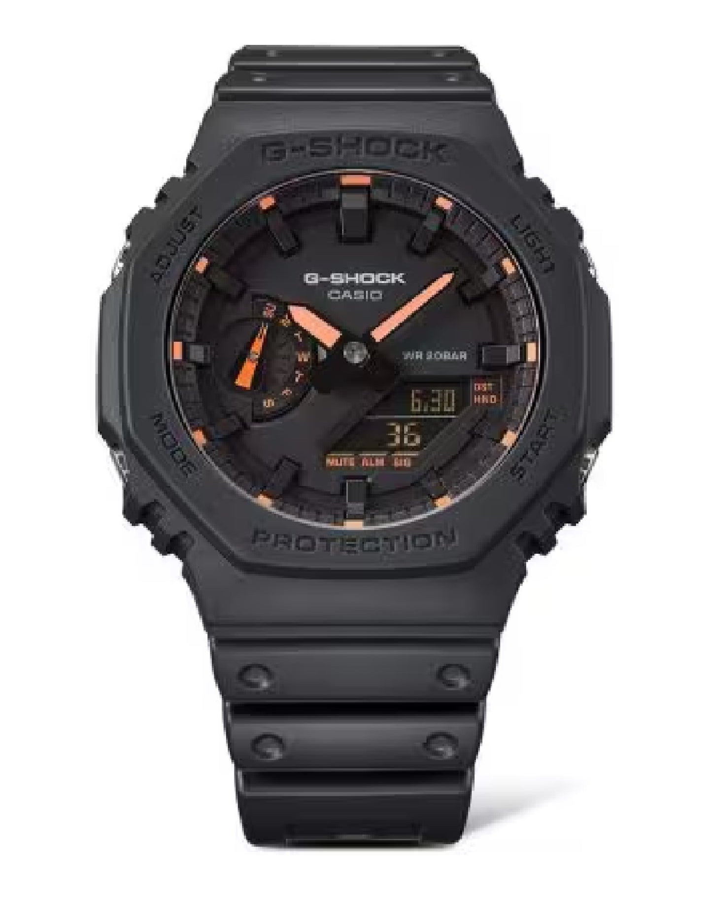 GA-2100-1A4ER Casio G-SHOCK, Orange Dial, Carbon