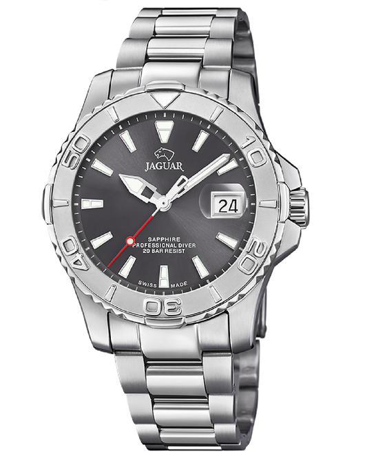 J969/3 Jaguar Executive Grey Dial