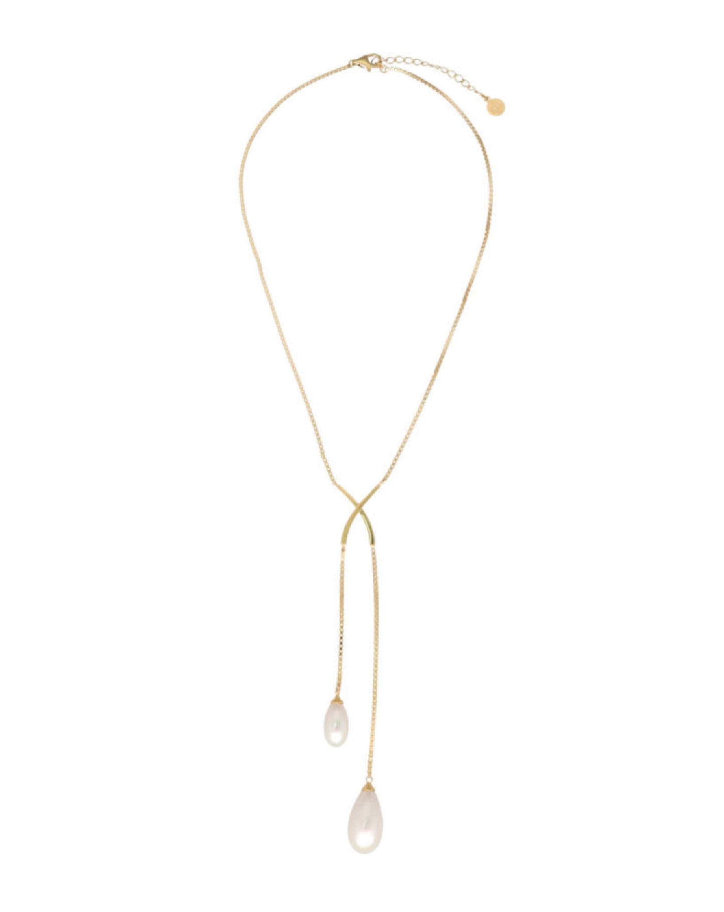 Majorica 16587,01,1,000,010,1 . Necklace White Pearl Tender, Yellow gold plated Necklaces