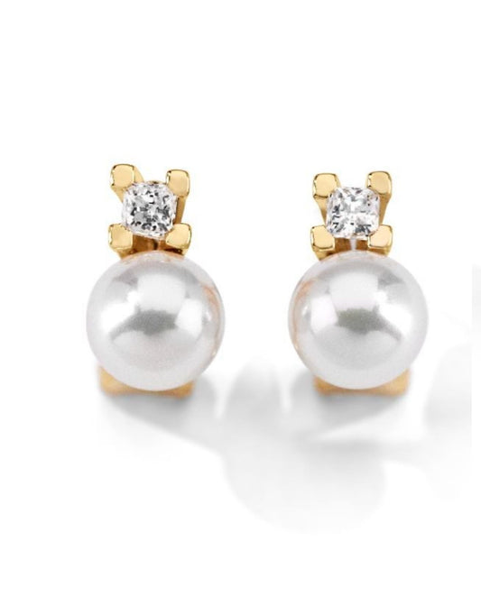 Majorica 12269.01.1.E00.000.1 SELENE White Pearl Earring, Earrings