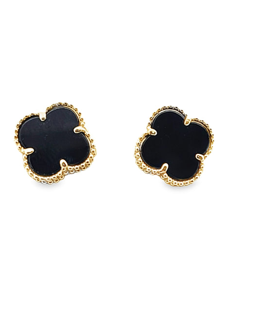 CLOVER EARRINGS 14 KT GOLD