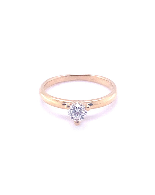 Diamonds Solitaire Round Cut Diamond Ring, 0.40 CT Rings