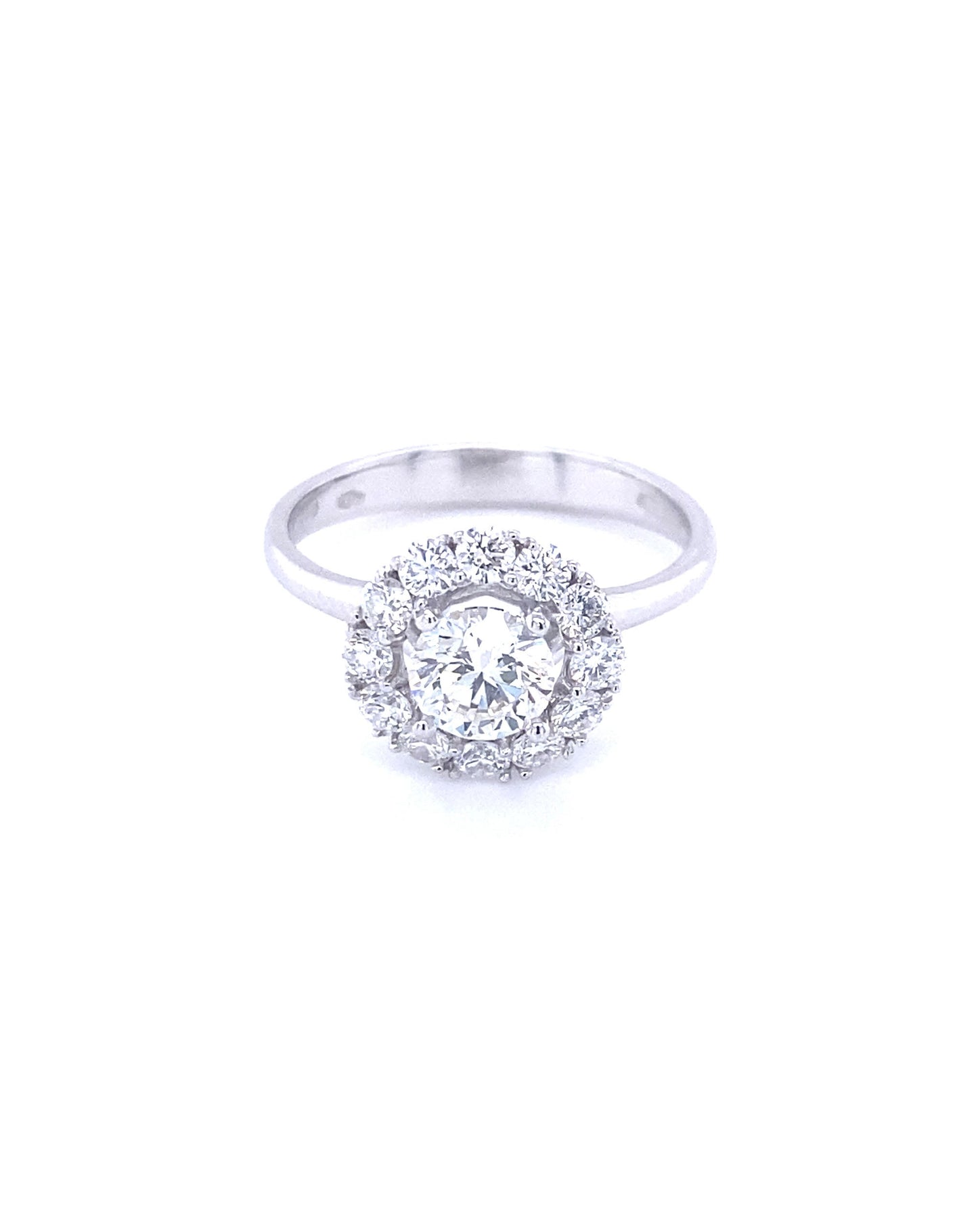 Diamonds Solitaire Effect Engagement Diamond Ring 0.78+ 0.61 Rings