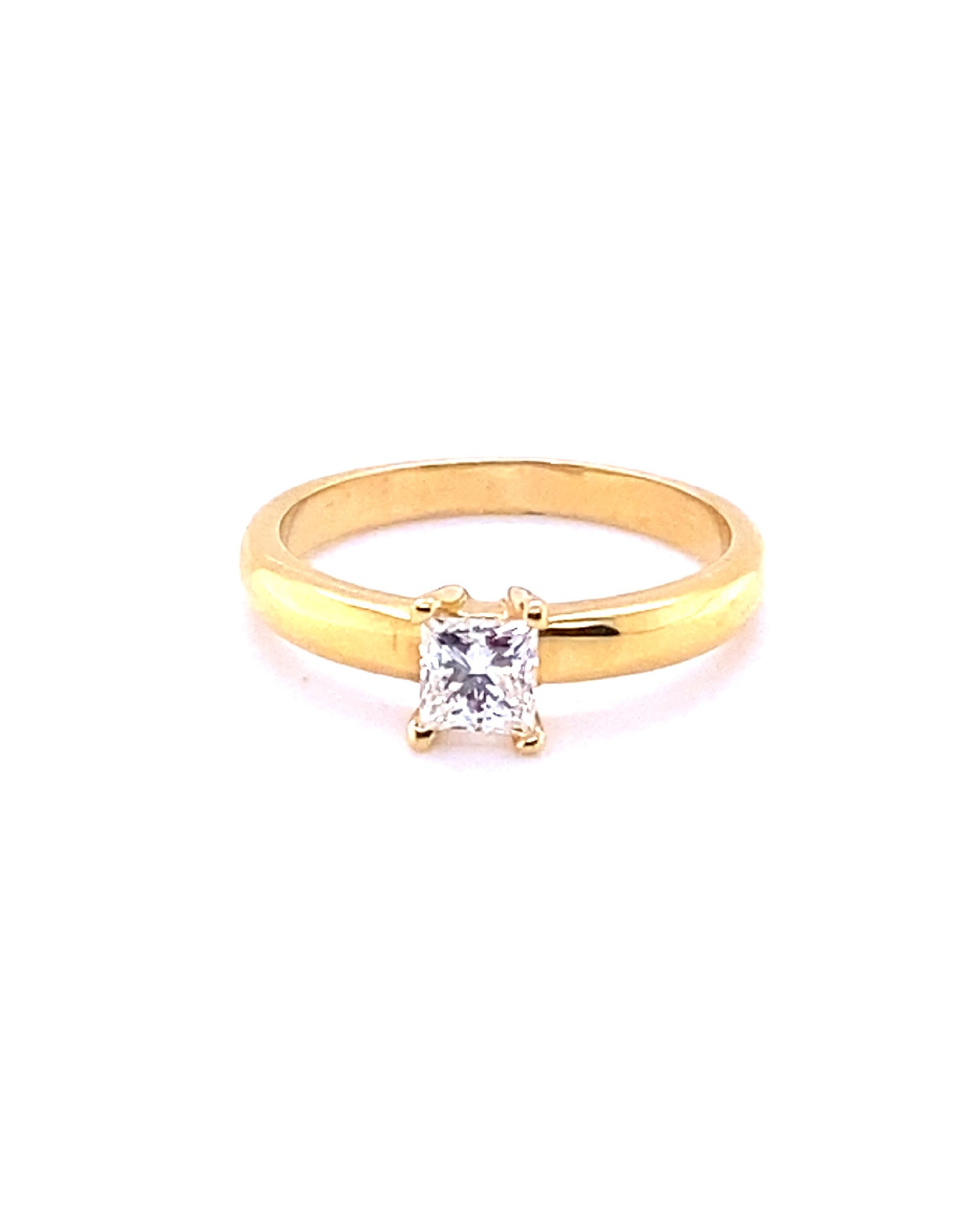 Diamonds Yellow Gold ENGAGEMENT Diamond Engagement Ring, 0.57 CT Rings