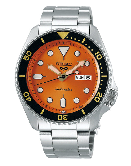 Seiko SRPD59K1 Seiko 5 SPORT Automatic Day & Date Orange Dial Watch