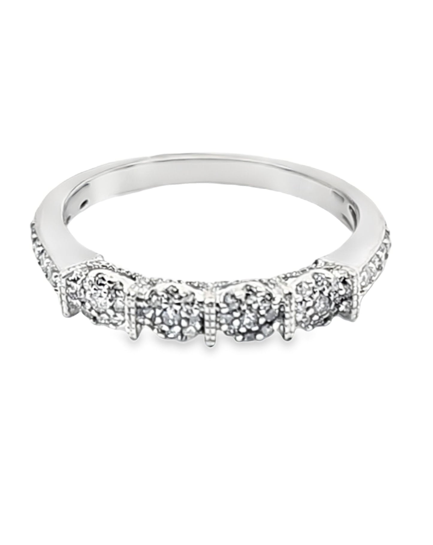 14 Kt Eternity White Gold Diamond Ring