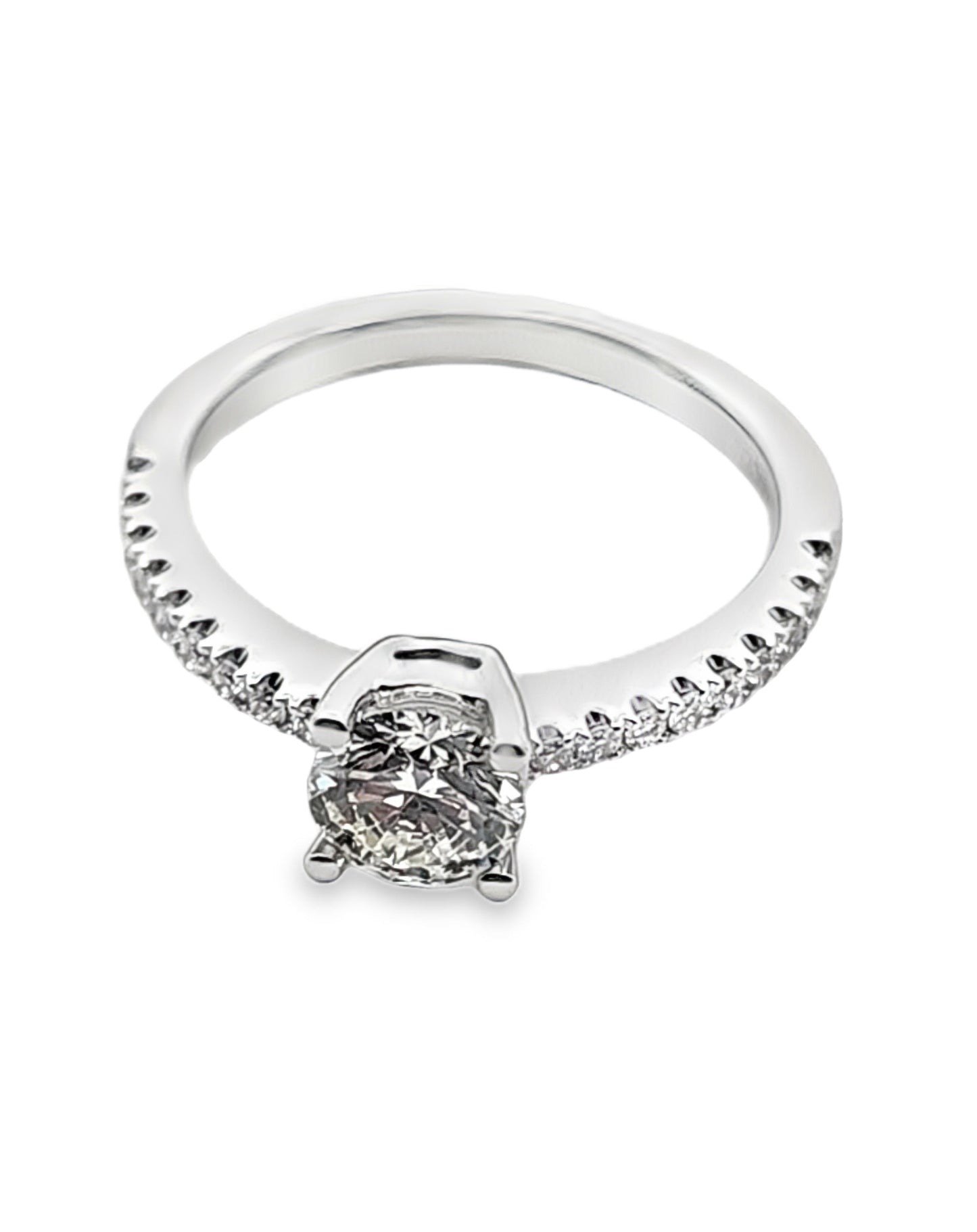 Elegant  Diamonds Ring. 0.71 +0.21 Ct 18 KT Gold