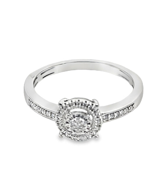 Diamond ring .12CT 18KT