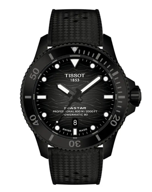 T120.907.37.051.00 Sea Star 2000 Black Graded Dial 44mm