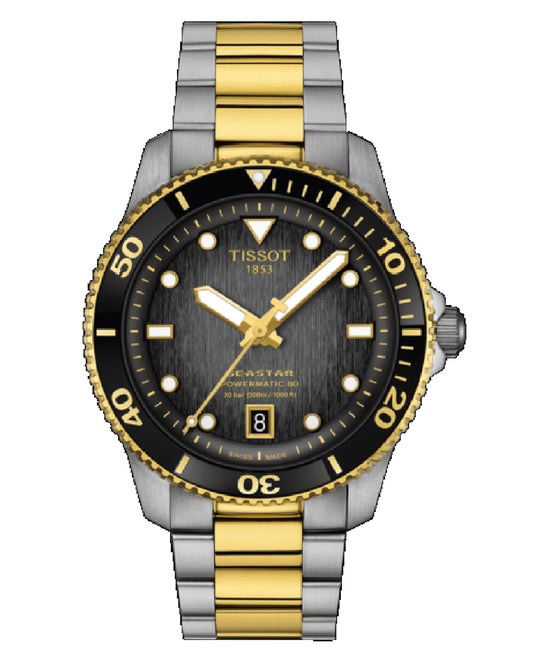 Tissot T120.807.22.051.00 Tissot Sea Star 1000 Powermatic 80 H Black Indexes Watch