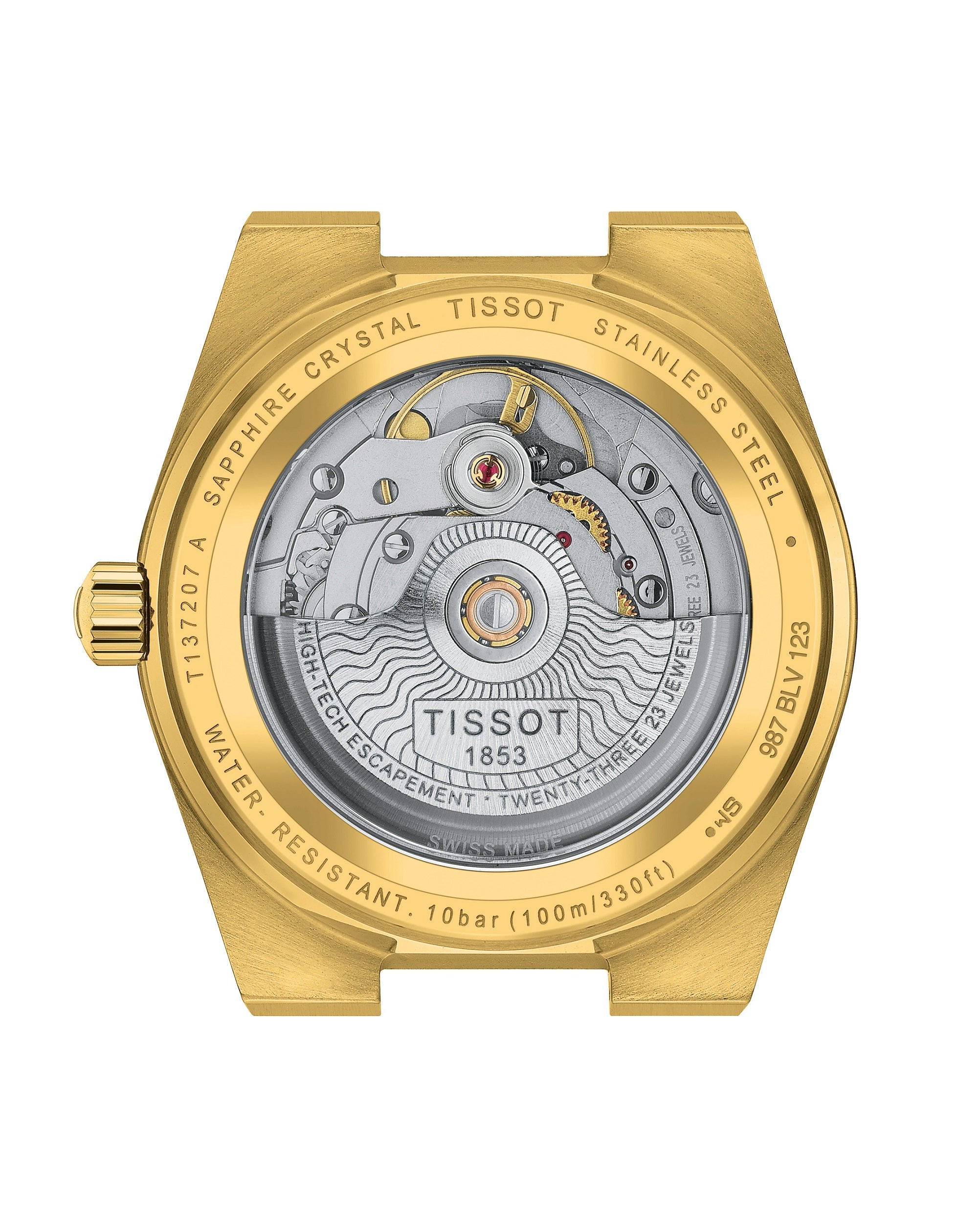 Tissot PRX 35MM 80 H Powermatic YELLOW Gold Pvd T137.207.33.021.00