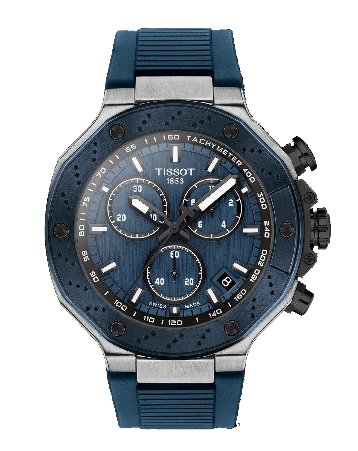 T141.417.27.041.00 T-Race Chronograph Blue Dial