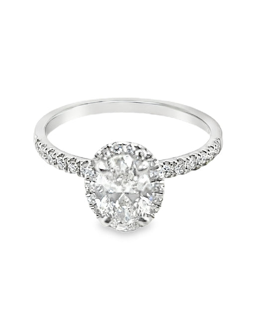 Diamond Ring Lab Grown, 1.25 Ct