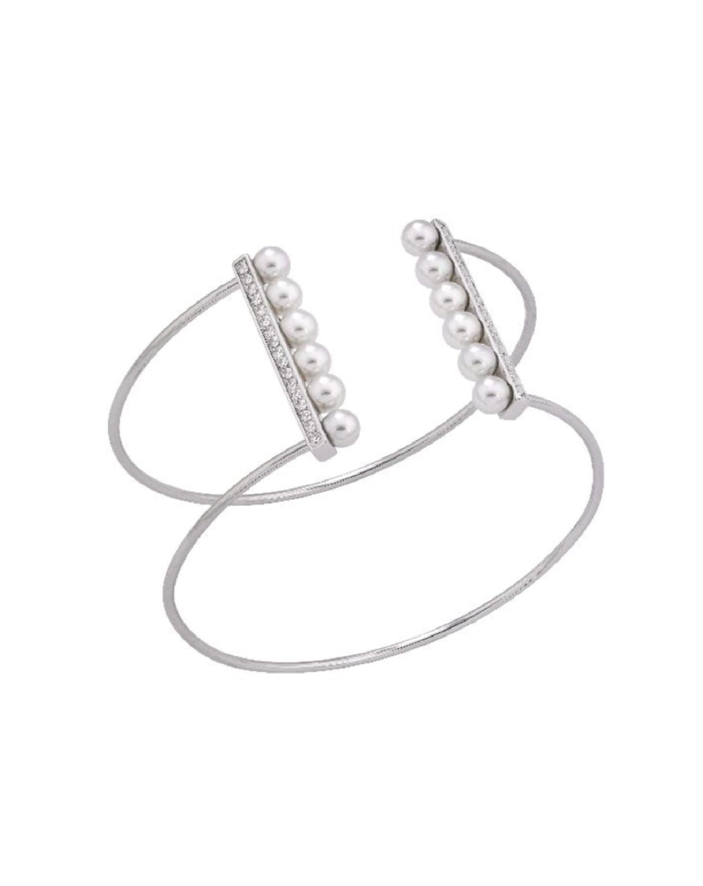 Majorica 15770,01,0,000,010 Bangle White Pearl Minimalist, MAJ-554 Bracelets