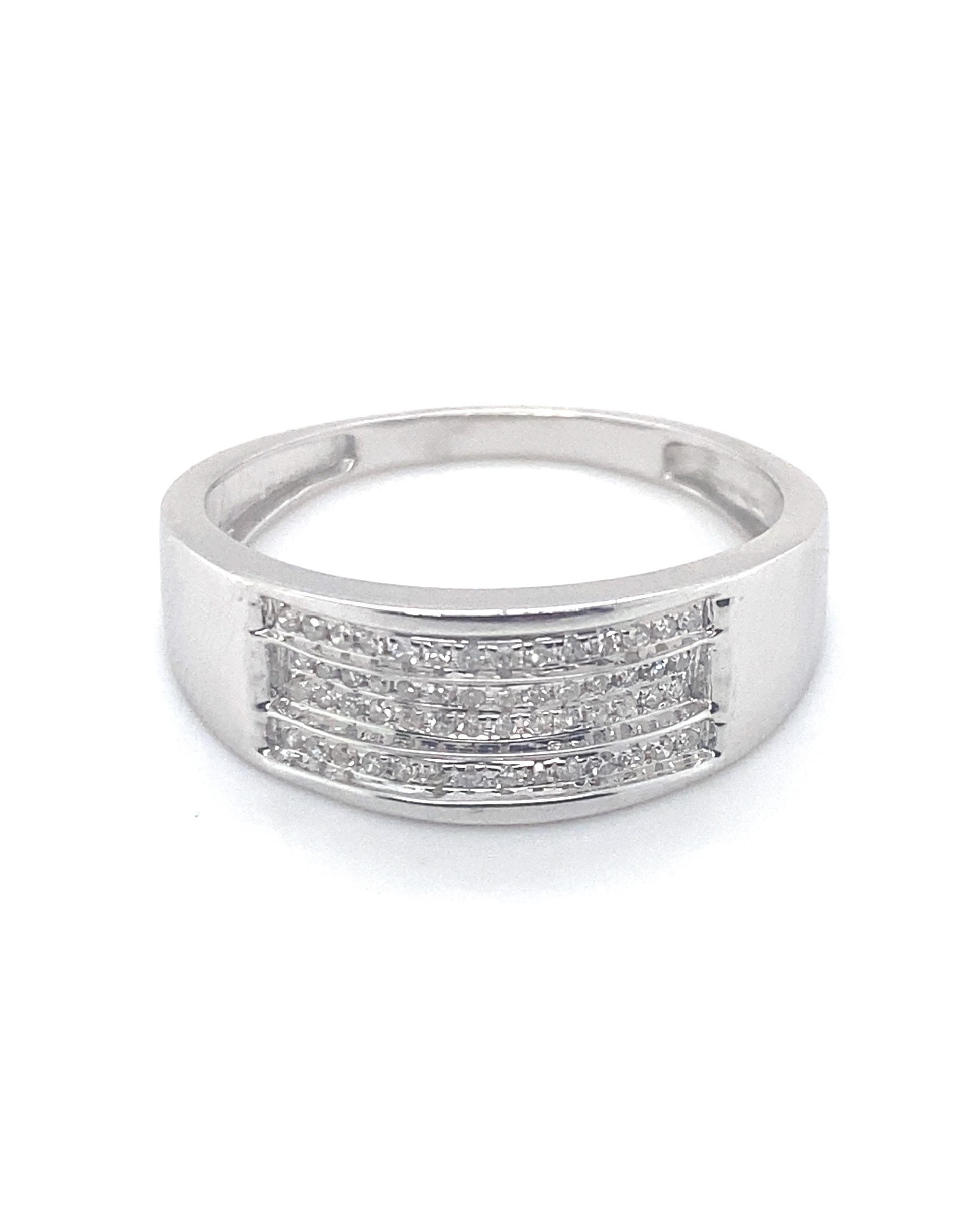 Diamonds Band Diamond Ring, 0.17 CT Rings