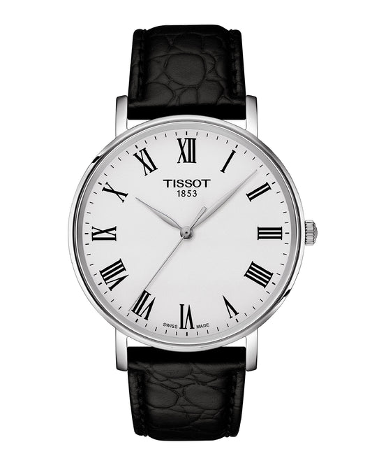 Tissot T143.410.16.033.00 TISSOT EVERYTIME Silver Roman Dial Watch