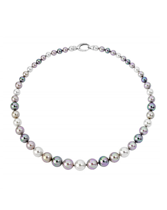 Majorica 12112.10.2.N46.023.1 Multicolor Pearl Necklace Galaxia Necklaces