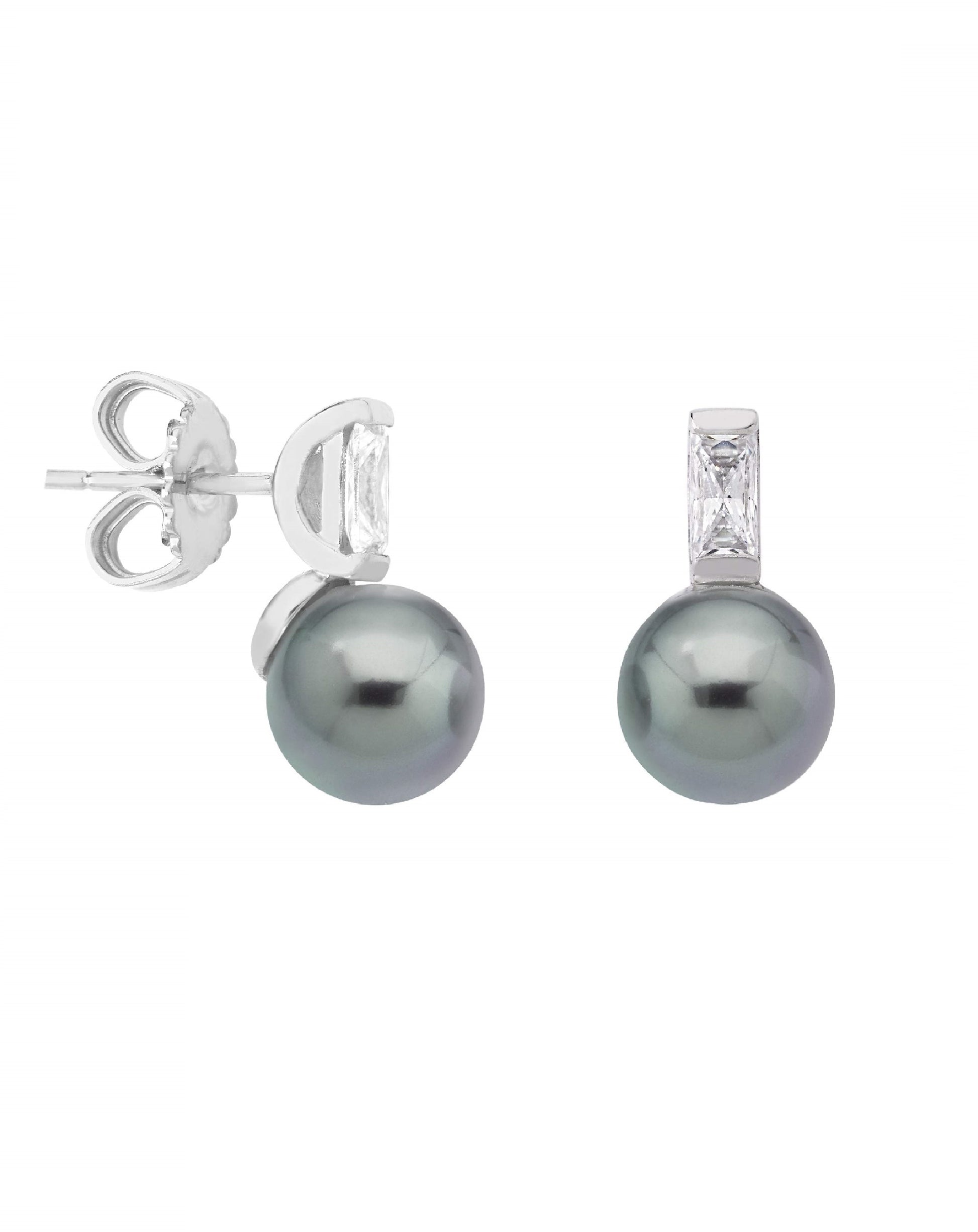 Majorica Grey Pearl Earring Tu y Yo Selene Earrings
