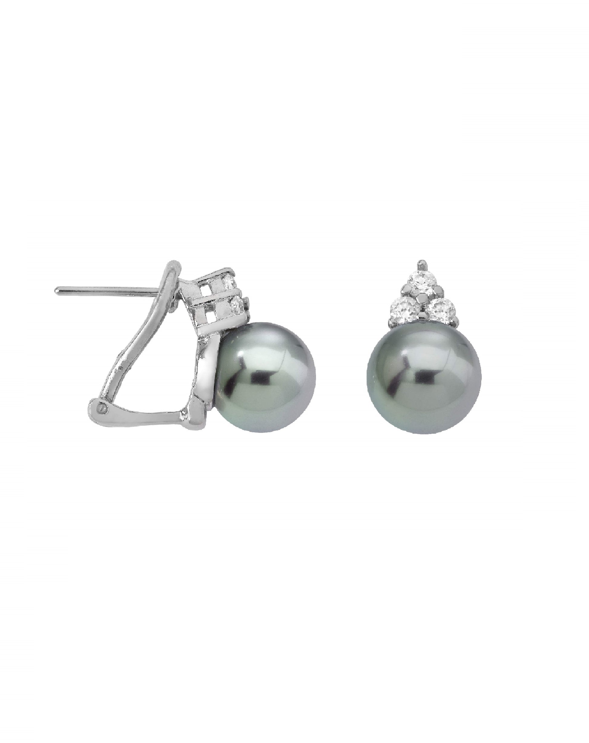 Majorica 12276.03.2.E00.010.1 Ceres Grey Pearl Earring Earrings
