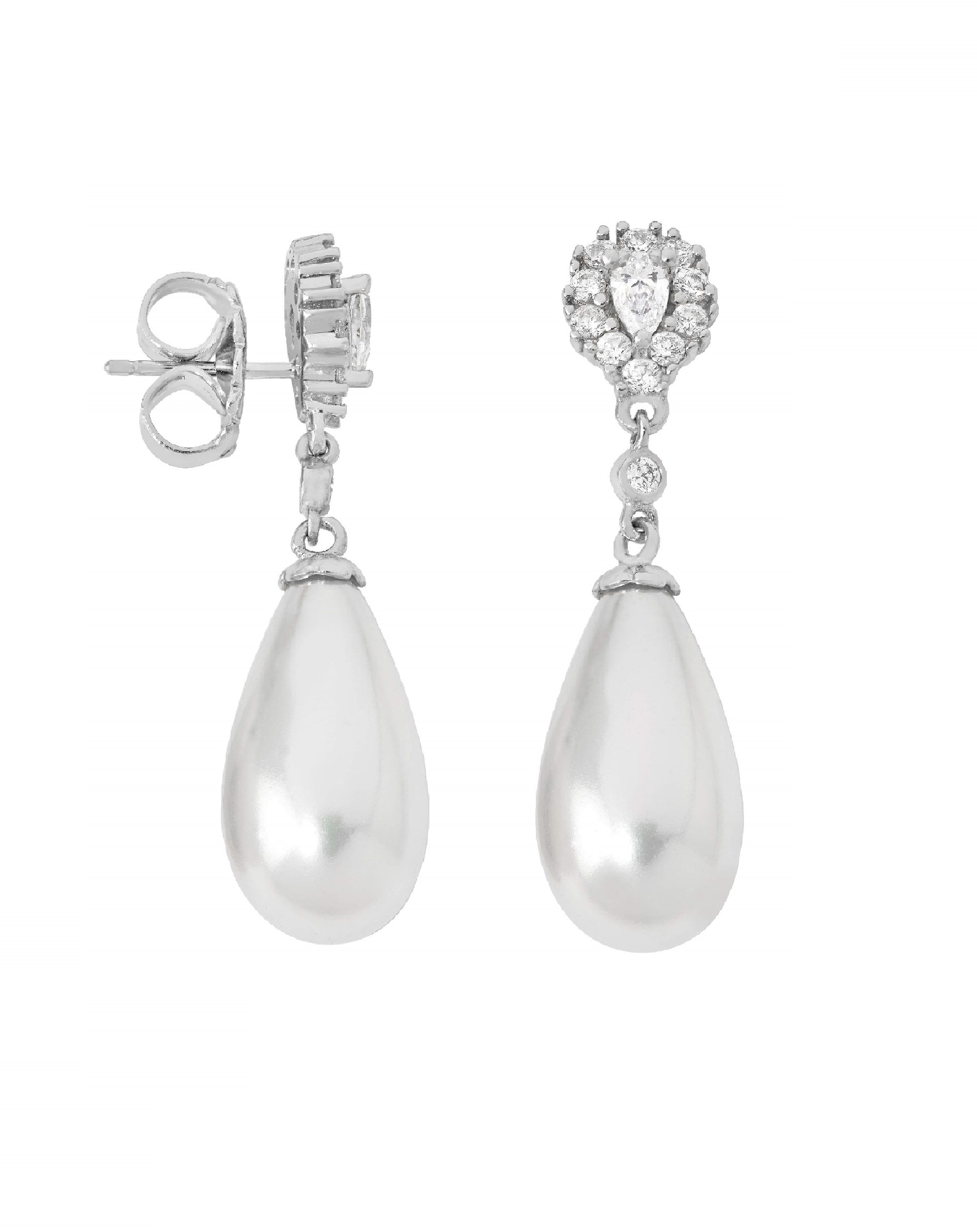 Majorica White Pearl Earring Brides Earrings