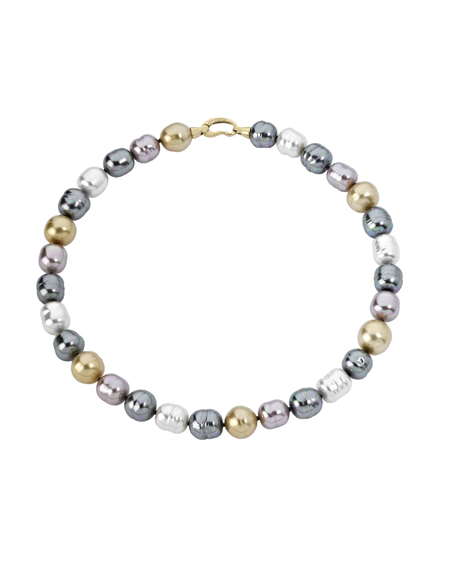 Majorica Necklace Grey Pearl Gea Necklaces