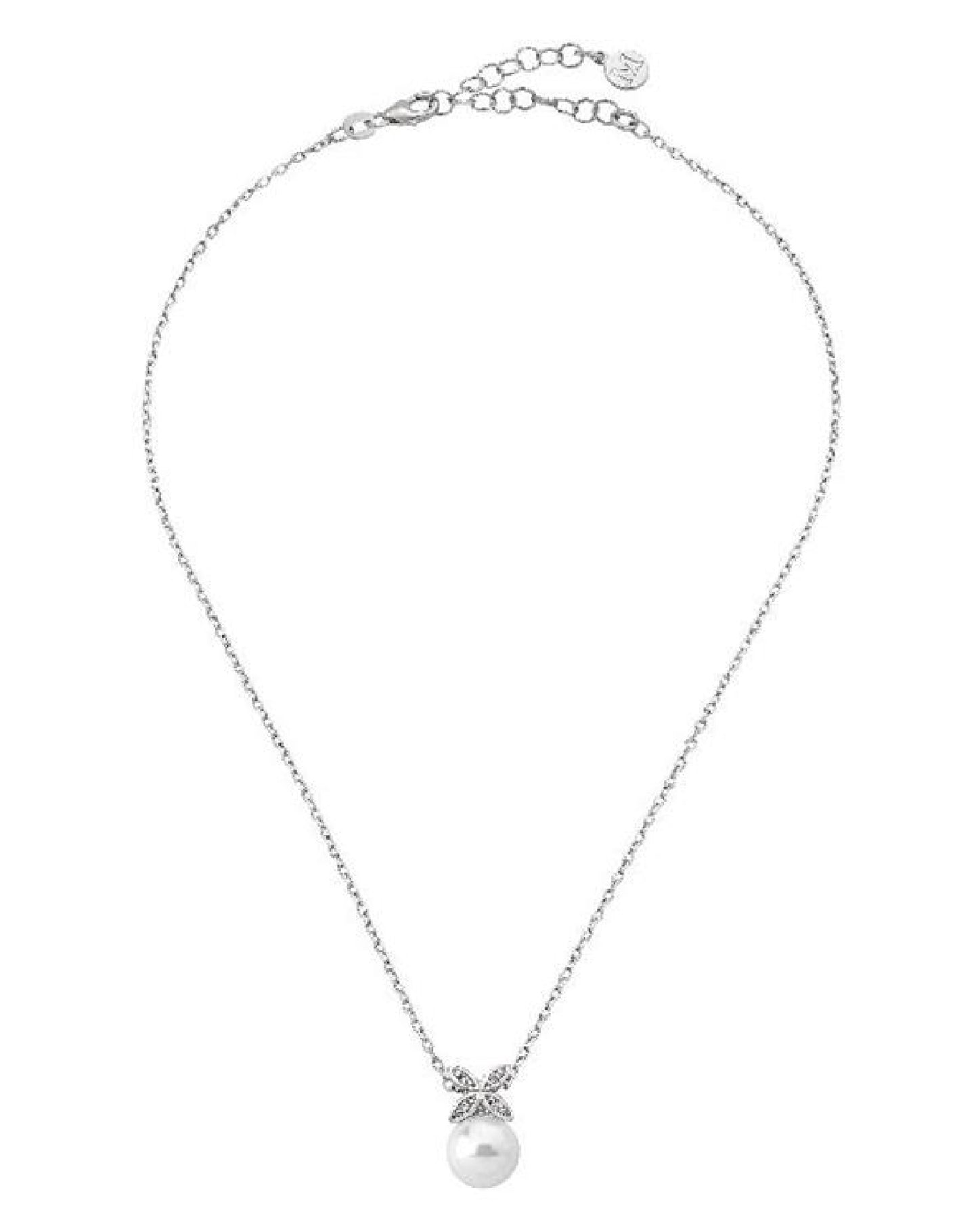Majorica 16041.01.2.000.010.1 Majorica White Gold Tone Auva Pearl Necklace Necklaces