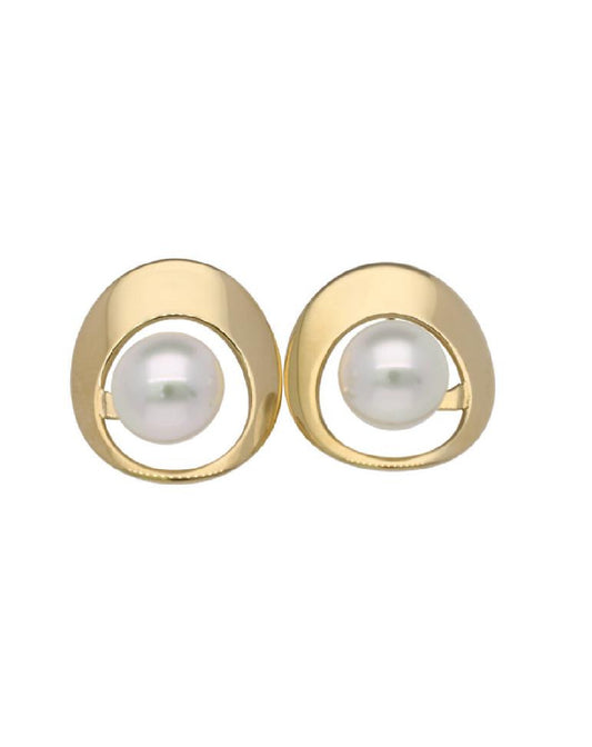 Majorica Saturn White Pearl Earring Earrings
